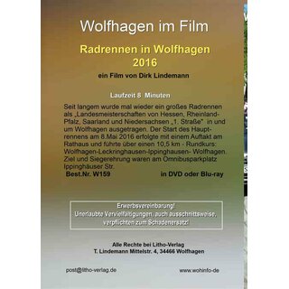 Radrennen in Wolfhagen 2016 (HDV) Länge: 8 min